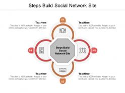 Steps build social network site ppt powerpoint presentation model examples cpb