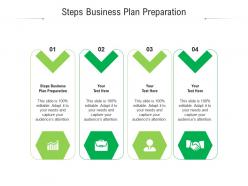 Steps business plan preparation ppt powerpoint presentation ideas design ideas cpb