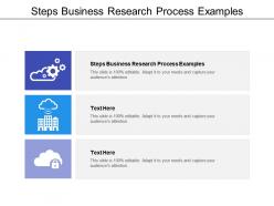 Steps business research process examples ppt powerpoint presentation infographics layout cpb