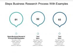 Steps business research process with examples ppt powerpoint presentation infographics backgrounds cpb