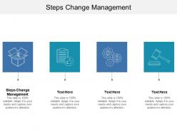 Steps change management ppt powerpoint presentation summary gallery cpb