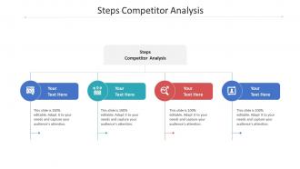 Steps competitor analysis ppt powerpoint presentation portfolio design inspiration cpb