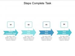 Steps complete task ppt powerpoint presentation slides design inspiration cpb