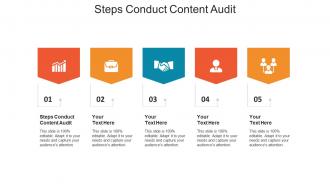 Steps conduct content audit ppt powerpoint presentation styles slide portrait cpb