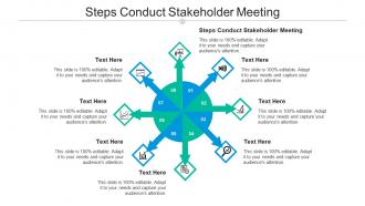Steps conduct stakeholder meeting ppt powerpoint presentation summary shapes cpb