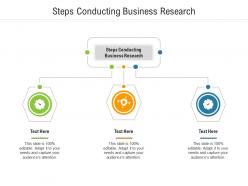 Steps conducting business research ppt powerpoint presentation inspiration ideas cpb