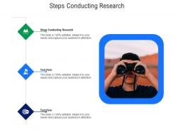Steps conducting research ppt powerpoint presentation microsoft cpb