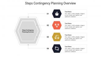 Steps contingency planning overview ppt powerpoint presentation layouts icons cpb