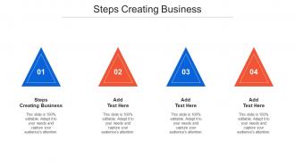 Steps Creating Business Ppt Powerpoint Presentation Outline Icon Cpb