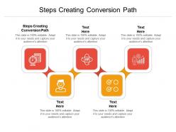 Steps creating conversion path ppt powerpoint presentation pictures guidelines cpb