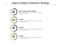 Steps creating investment strategy ppt powerpoint presentation outline pictures cpb