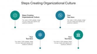 Steps creating organizational culture ppt powerpoint presentation ideas example cpb