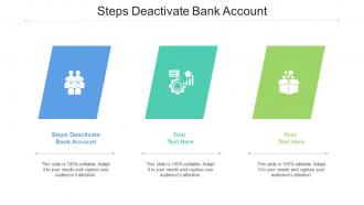 Steps Deactivate Bank Account Ppt Powerpoint Presentation Pictures Designs Download Cpb