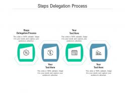 Steps delegation process ppt powerpoint presentation gallery introduction cpb