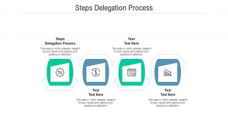 Steps delegation process ppt powerpoint presentation model visuals cpb