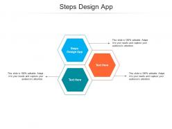 Steps design app ppt powerpoint presentation model professional cpb
