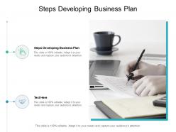 Steps developing business plan ppt powerpoint presentation infographics example introduction cpb