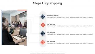 Steps Drop shipping In Powerpoint And Google Slides Cpb