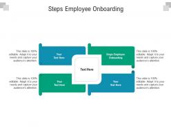 Steps employee onboarding ppt powerpoint presentation styles file formats cpb