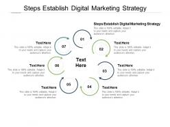 Steps establish digital marketing strategy ppt powerpoint presentation professional outfit cpb