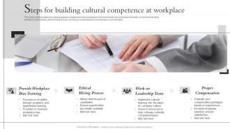 Steps For Building Cultural Competence At Workplace