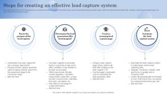 Steps For Creating An Effective Lead Capture System Improving Client Lead Management Process