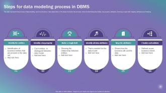 Steps For Data Modeling Process In DBMS Data Modeling Techniques