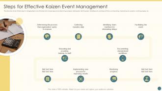 Steps For Effective Kaizen Event Management