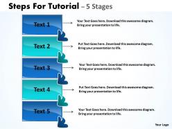 Steps for tutorial 5 stages