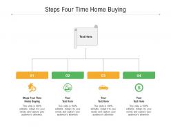 Steps four time home buying ppt powerpoint presentation sample cpb