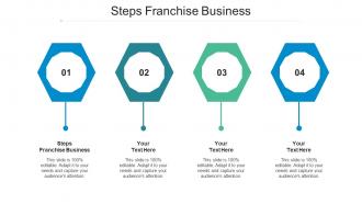 Steps Franchise Business Ppt Powerpoint Presentation Show Cpb