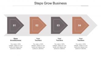 Steps grow business ppt powerpoint presentation visual aids gallery cpb