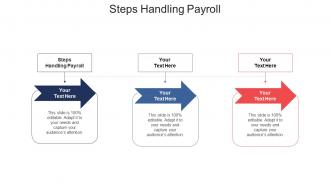 Steps handling payroll ppt powerpoint presentation visual aids cpb