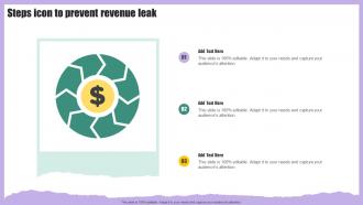 Steps Icon To Prevent Revenue Leak