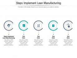 Steps implement lean manufacturing ppt powerpoint presentation inspiration themes cpb