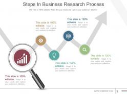 Steps in business research process powerpoint slide show