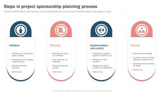 Steps In Project Sponsorship Planning Process