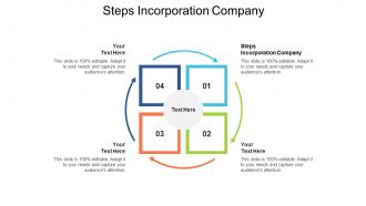 Steps incorporation company ppt powerpoint presentation gallery styles cpb