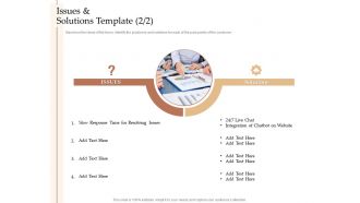 Steps increase customer engagement business growth issues and solutions template solutions ppt topics