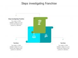 Steps investigating franchise ppt powerpoint presentation layouts introduction cpb