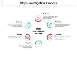 Steps investigation process ppt powerpoint presentation pictures background image cpb