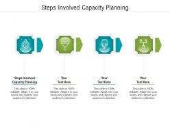 Steps involved capacity planning ppt powerpoint presentation slides topics cpb