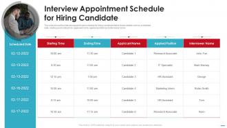 Steps Involved In Employment Process Interview Appointment Schedule