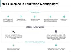 Steps involved in reputation management ppt powerpoint presentation show rules