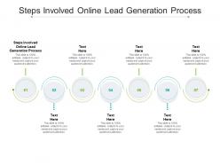 Steps involved online lead generation process ppt powerpoint presentation show cpb