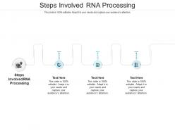 Steps involved rna processing ppt powerpoint presentation icon summary cpb