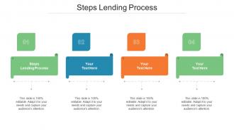 Steps Lending Process Ppt Powerpoint Presentation File Slides Cpb