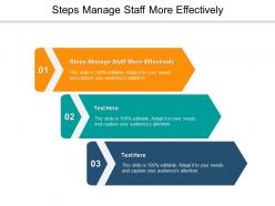Steps manage staff more effectively ppt powerpoint presentation portfolio ideas cpb