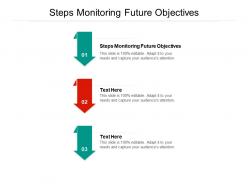 Steps monitoring future objectives ppt powerpoint presentation icon smartart cpb