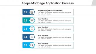 Steps mortgage application process ppt powerpoint presentation slides visual aids cpb